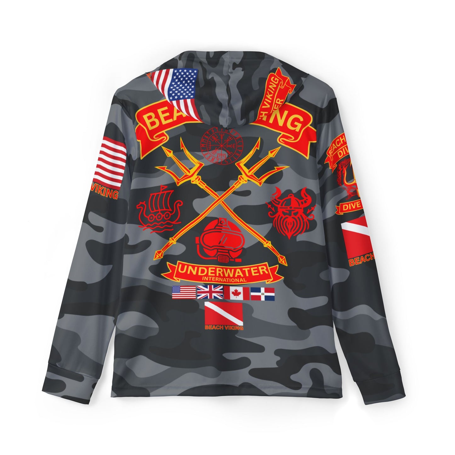 Black Camo Dive Team Hoodie