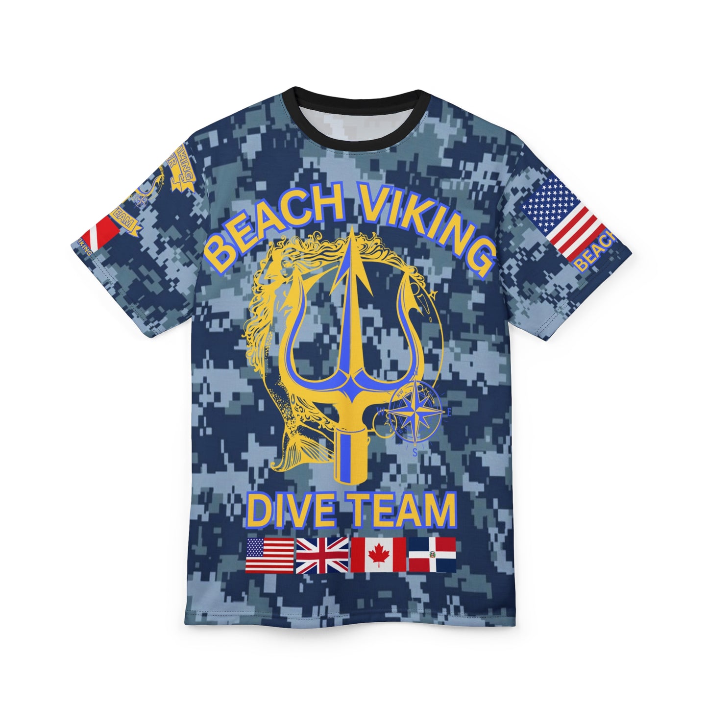 Blue Camo Dive Team T-Shirt