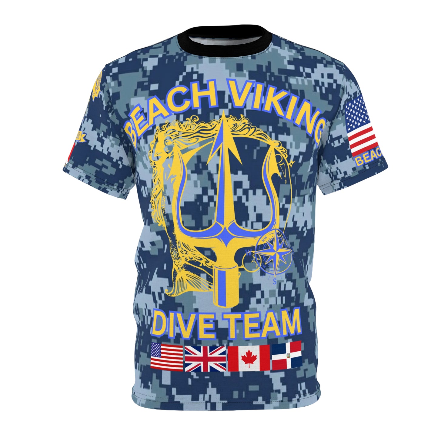 Blue Camo Dive Team T-Shirt