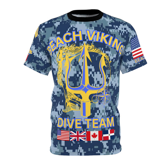 Blue Camo Dive Team T-Shirt